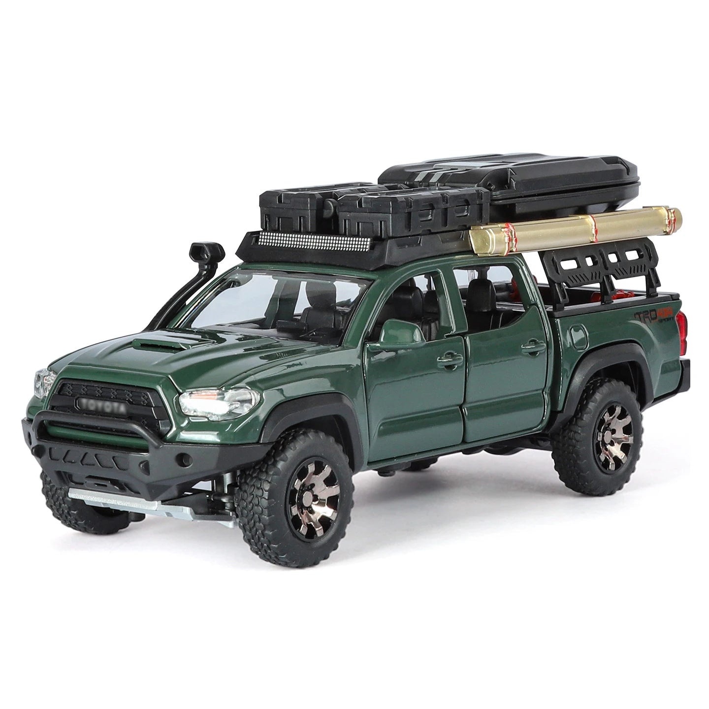 1/32 Tacoma Travel version Pickup Alloy Car Model Diecast Metal Off-Road Vehicles Car Model Sound Light Simulation Kids Toy Gift