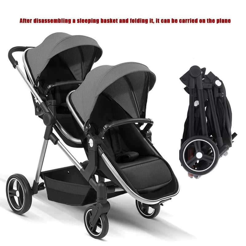 A Foldable, Multifunctional Stroller That Can Be Carried on An Airplane. It Can Be Disassembled Into A Lightweight Baby Bike.