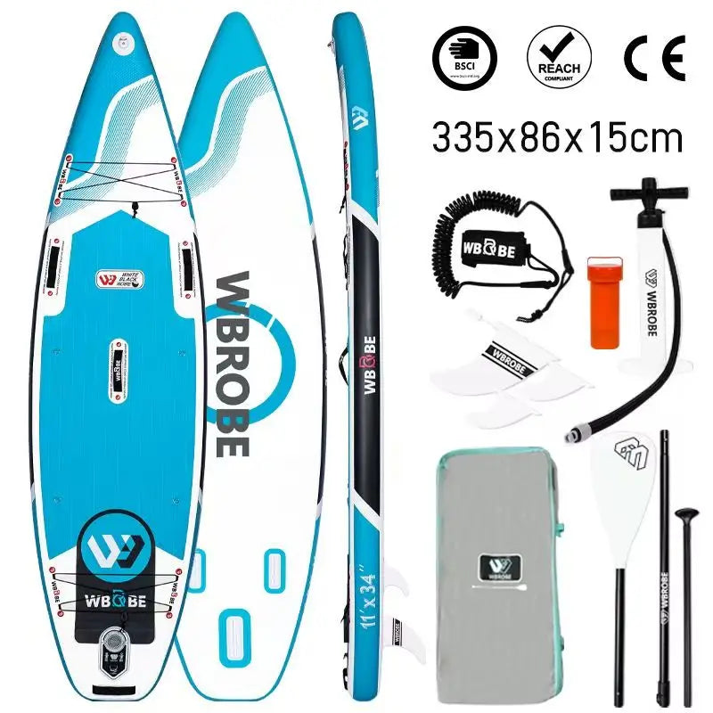 TOURUS  blue wood double layers sup boards melting inflatable stable stand up paddle board 11feet 33inch