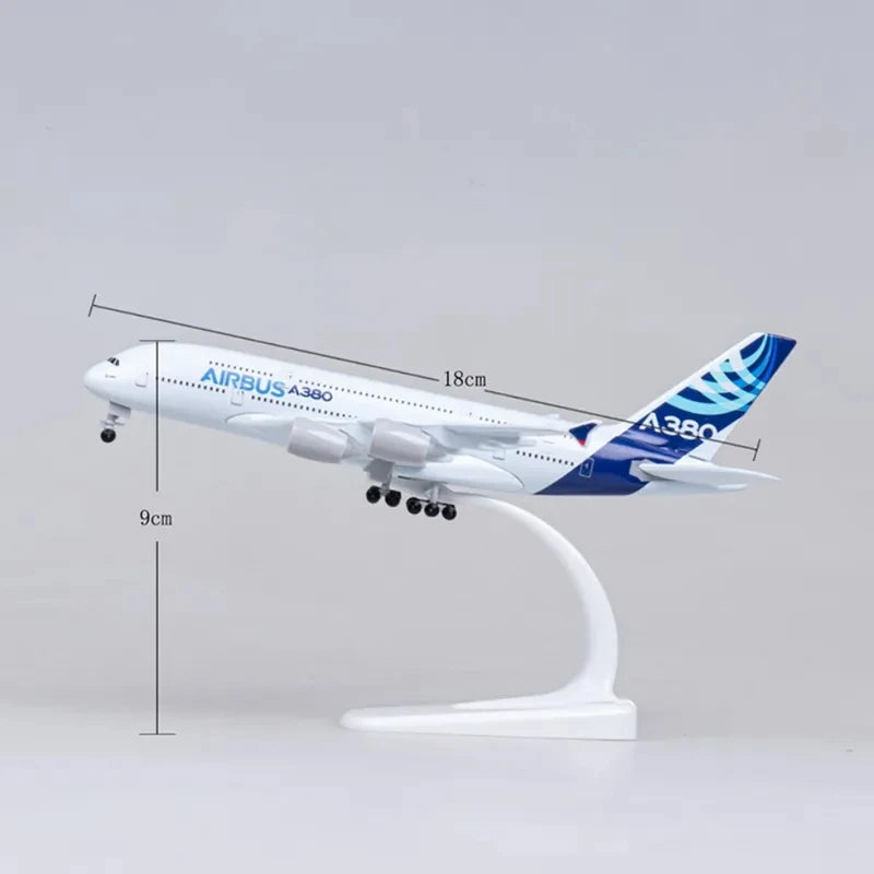 Airplane Model Airbus A380 Prototype 20CM 1:400 a380 Plastic Toy With Pedastal Model Building Plane Model Metal Collectors Editi