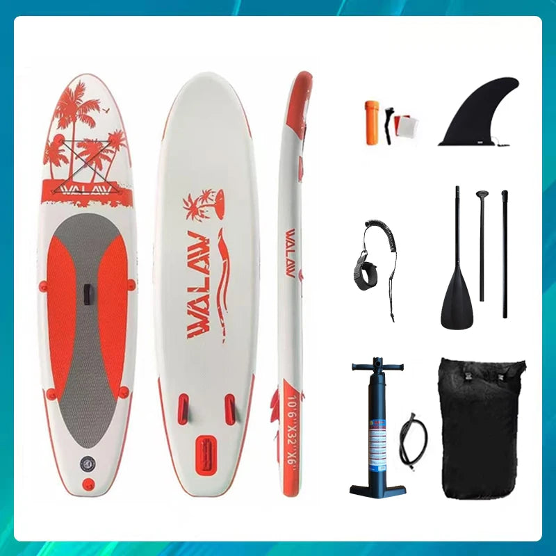 TOURUS  blue wood double layers sup boards melting inflatable stable stand up paddle board 11feet 33inch