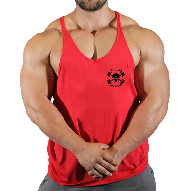 Gym Vest Fitness Shirt Muscle Man Singlet Men Tank Tops Stringer Sleeveless Sweatshirt Men's Singlets Top for Fitness Clothing
