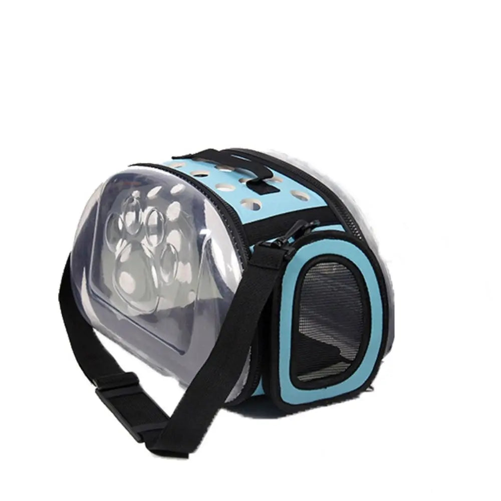 Breathable Pet Shoulder Crossbody Bag Foldable Portable Cat Backpack Collapsible Large Capacity Pet Outing Bag Outdoor Travel