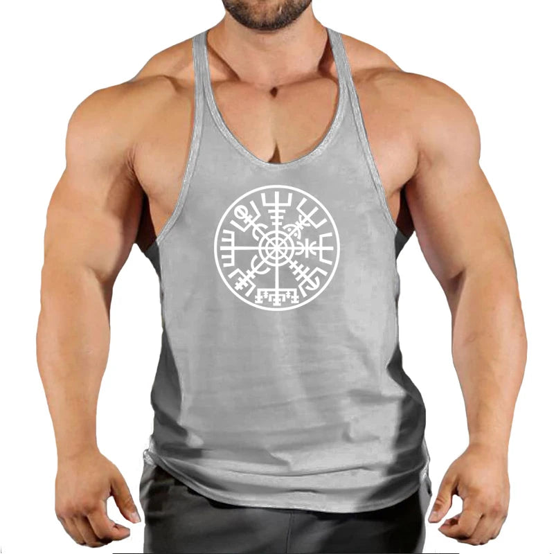 Gym Vest Fitness Shirt Muscle Man Singlet Men Tank Tops Stringer Sleeveless Sweatshirt Men's Singlets Top for Fitness Clothing