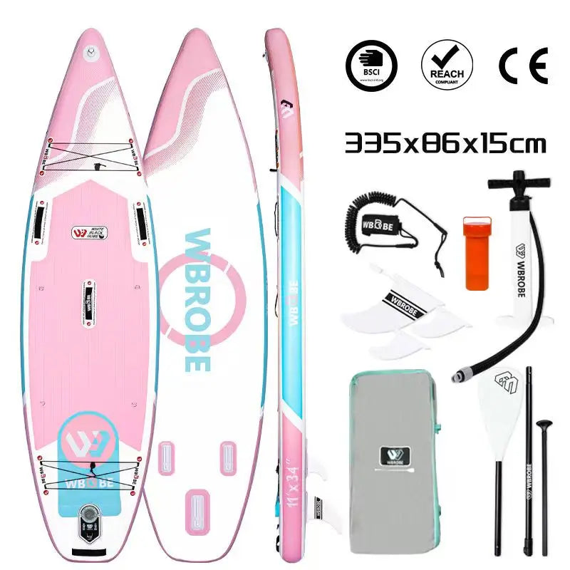 TOURUS  blue wood double layers sup boards melting inflatable stable stand up paddle board 11feet 33inch