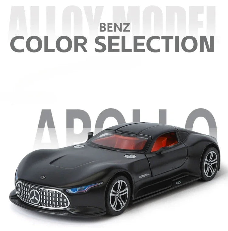 Simulation 1/24 Benz AMG Vision GT Alloy Car Model Metal Diecast Toy Vehicle Boy Birthday Gift Collection Home Decor Miniature