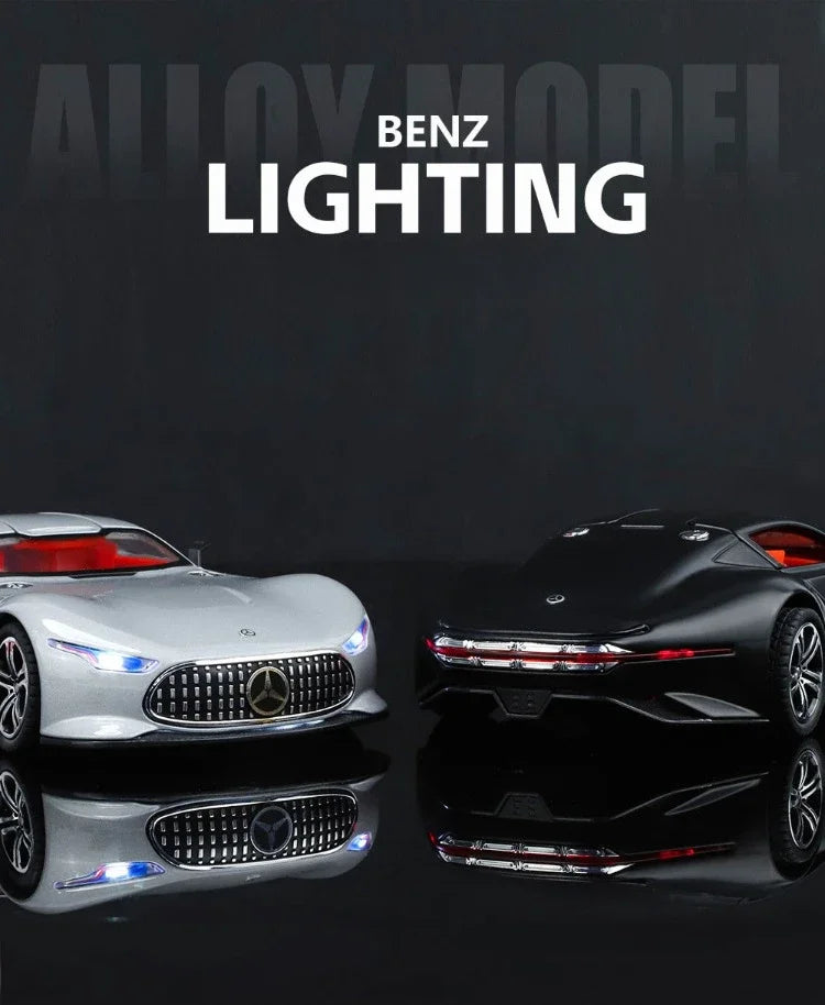 Simulation 1/24 Benz AMG Vision GT Alloy Car Model Metal Diecast Toy Vehicle Boy Birthday Gift Collection Home Decor Miniature