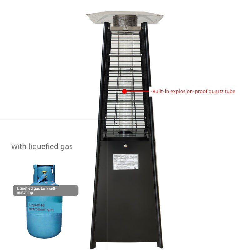 Commercial Landscape Real Fire Tower-Shaped Courtyard Gas Heater