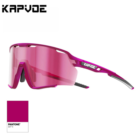 KAPVOE New Outdoor Polarized Sunglasses MTB Road Bike Cycling Glasses Sports Fishing Hiking Men Women Bicycle UV400 Goggles