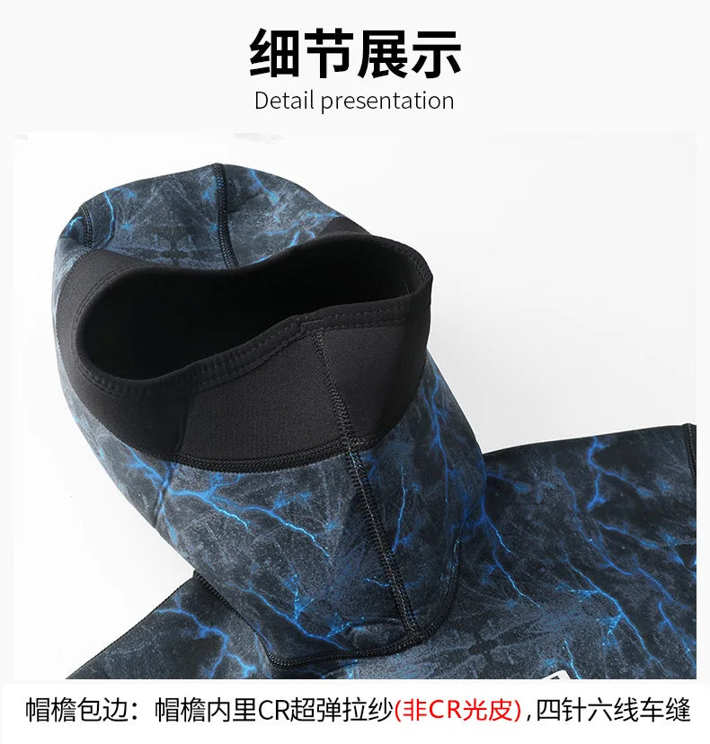 3mm Fishing Suit Diving Suit Cold and Warm Split Body Swimming Surfing Suit Free Diving Fishing and Hunting