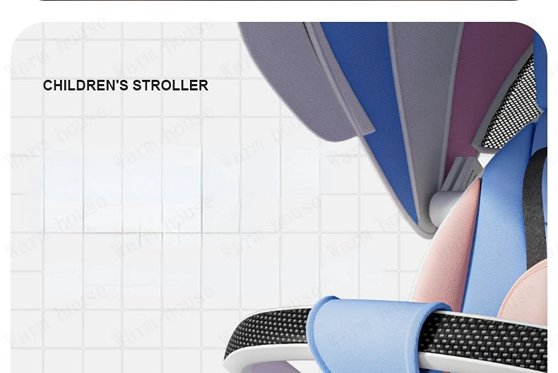 Baby stroller 0 to 3 years High view Shock absorption four wheels stroller folding Can sit or lie down lightweight baby stroller