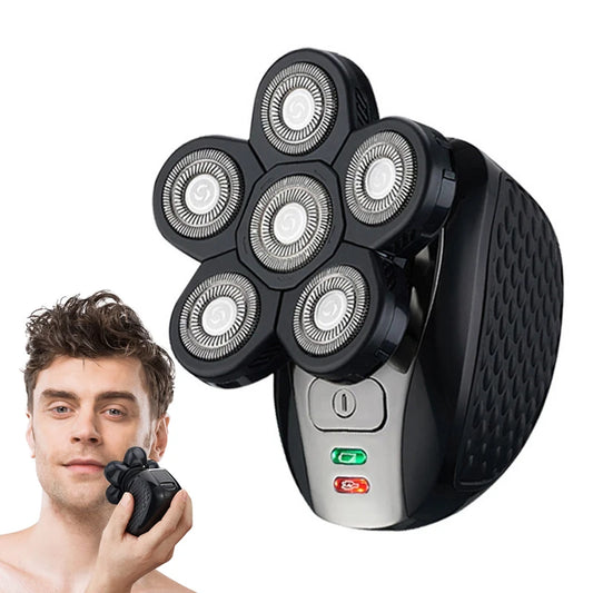 Electric hair clipper and shaver, men's cordless charging rotary blade shaver