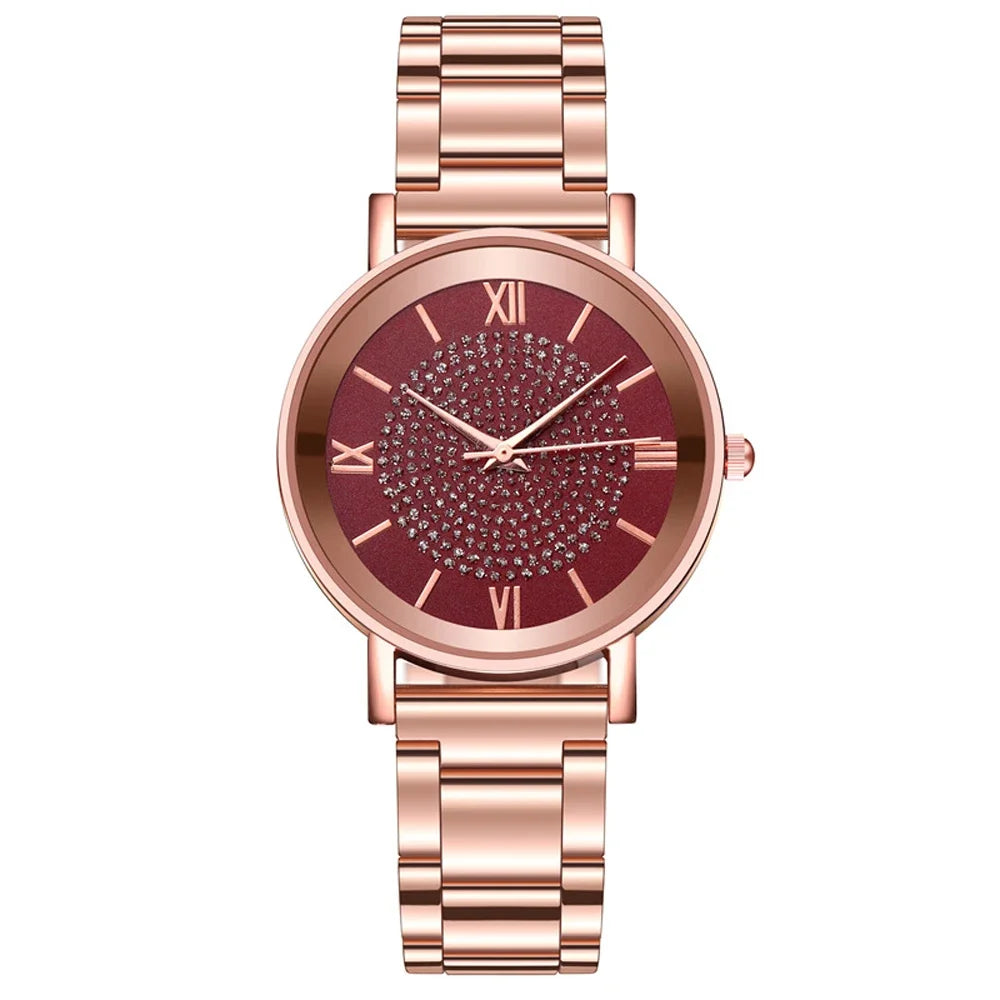 Vintage Luxury Women Watch Female Quartz Wristwatch Stainless Steel Dial Casual 2024 New Fashion Bracelet Ladies Girls Clock