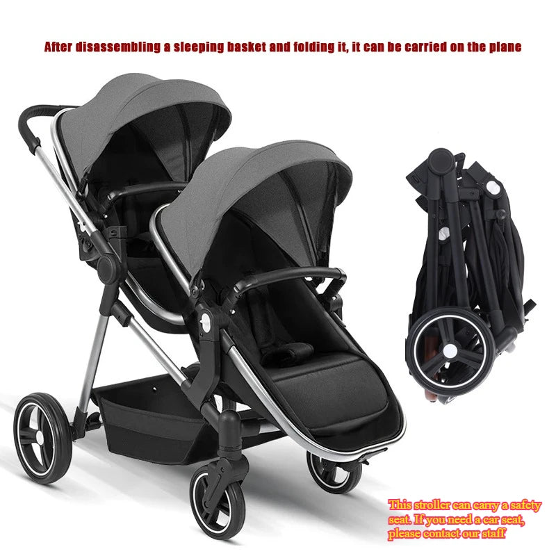 A Foldable, Multifunctional Stroller That Can Be Carried on An Airplane. It Can Be Disassembled Into A Lightweight Baby Bike.
