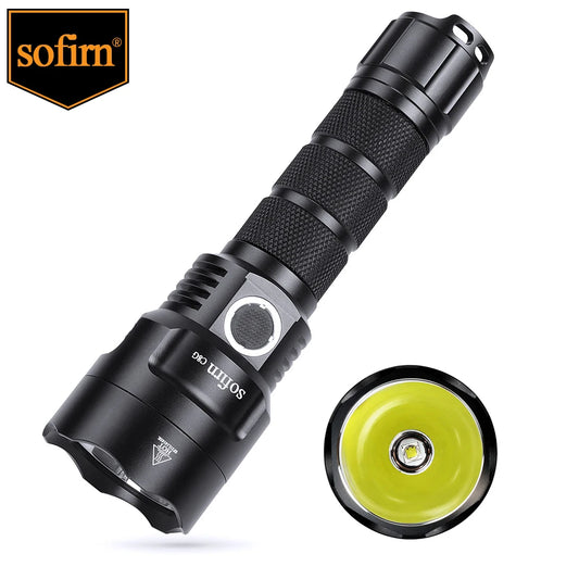 Sofirn C8G Powerful LED Flashlight 21700 SST40 18650 With Power Indicator Lantern Torch 2 Groups Ramping SOS Beacon Outdoor