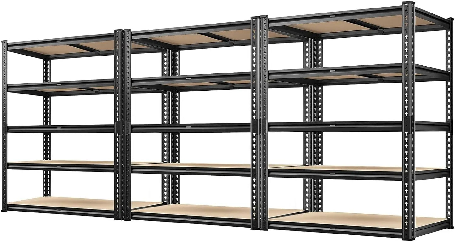 Garage Shelving 5 Tier Garage Storage Shelves 2000LBS Metal Storage Shelves Heavy Duty Shelving Storage Shelving Unit for Wareho