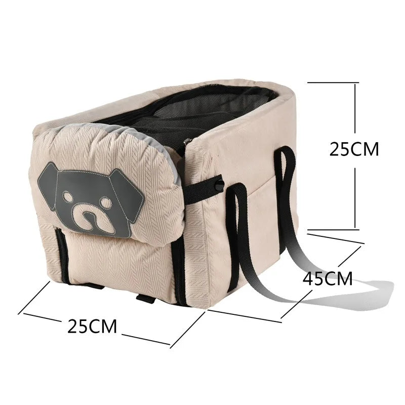 Cute Pet Car Luggage Multifunction Convenient Pet Car Safety Seat Large Capacity Dog Car Backpack Outdoor Travel