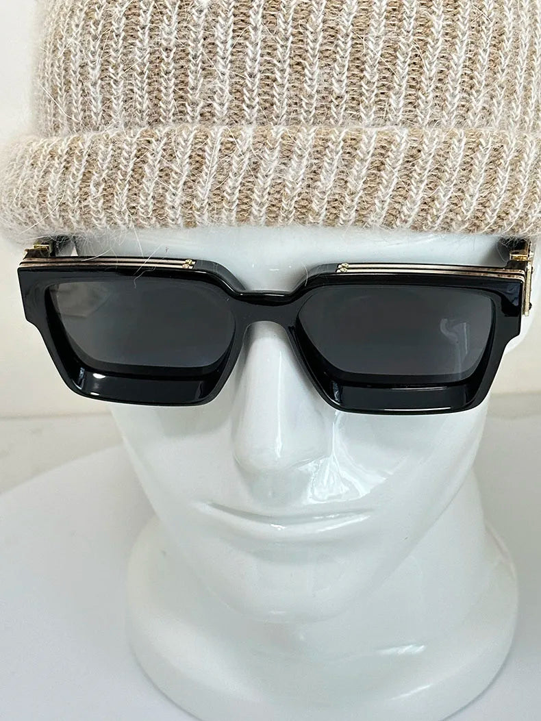 Millionaire Square Sunglasses For Men Retro Sunscreen Sunglasses Women Trendy And Fashionable Vintage Fashion Glasses Zonnebril