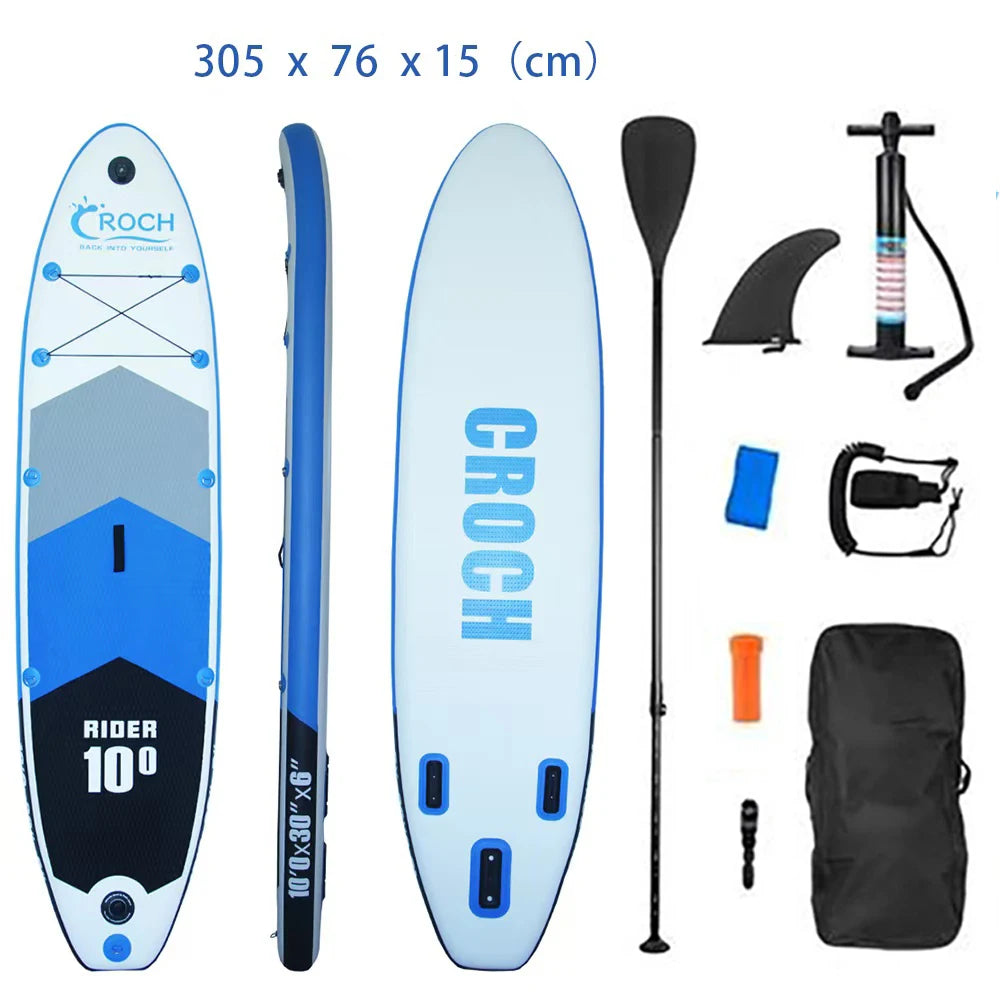TOURUS  blue wood double layers sup boards melting inflatable stable stand up paddle board 11feet 33inch