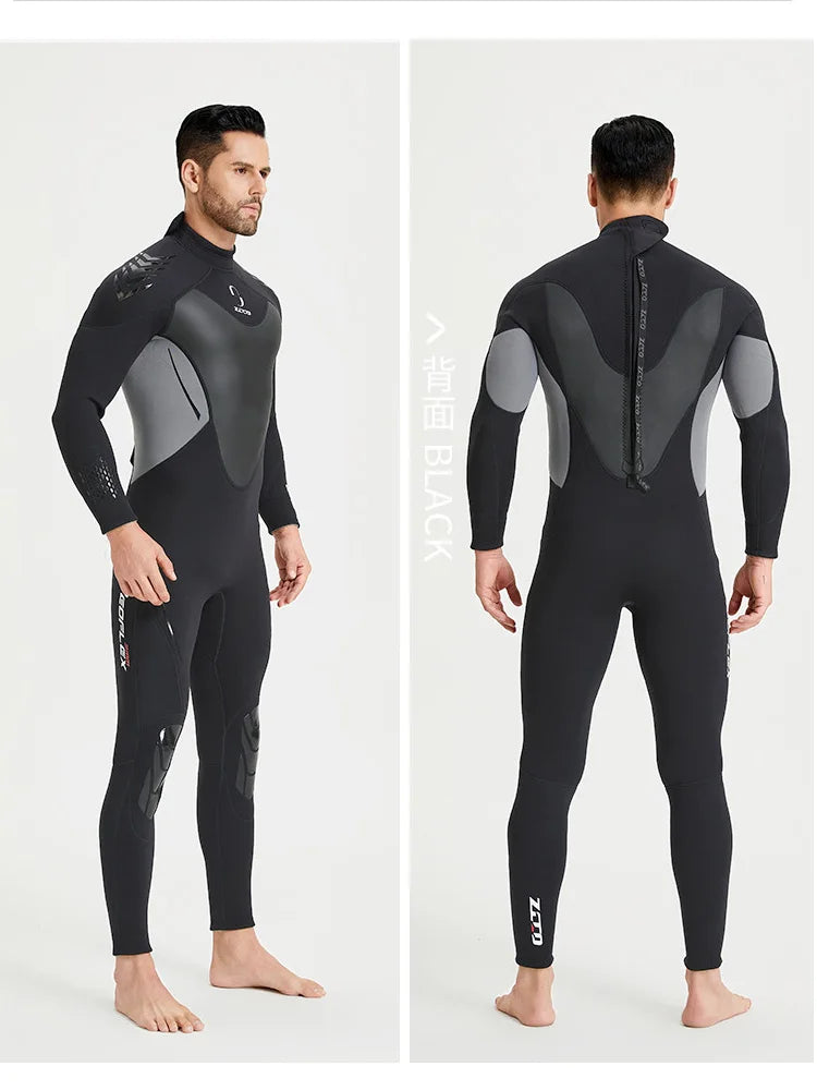 Wetsuit for Men Women 3mm Wetsuits Full Body Back Zip Keep Warm in Cold Water for Scuba Surfing Swimming Diving Snorkeling