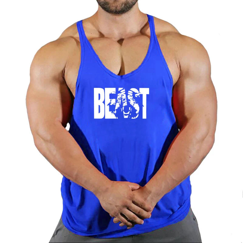 Gym Vest Fitness Shirt Muscle Man Singlet Men Tank Tops Stringer Sleeveless Sweatshirt Men's Singlets Top for Fitness Clothing