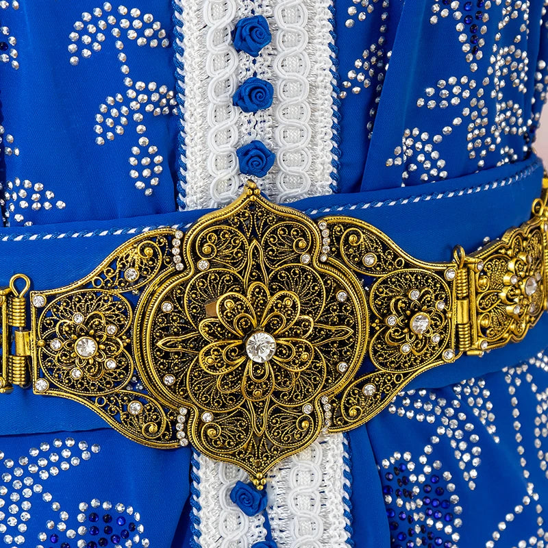 Fatima Fashion Arabian Luxury Bride Belt For Women Caucasus Traditional Wedding Waist Chain Shipping Jewelry