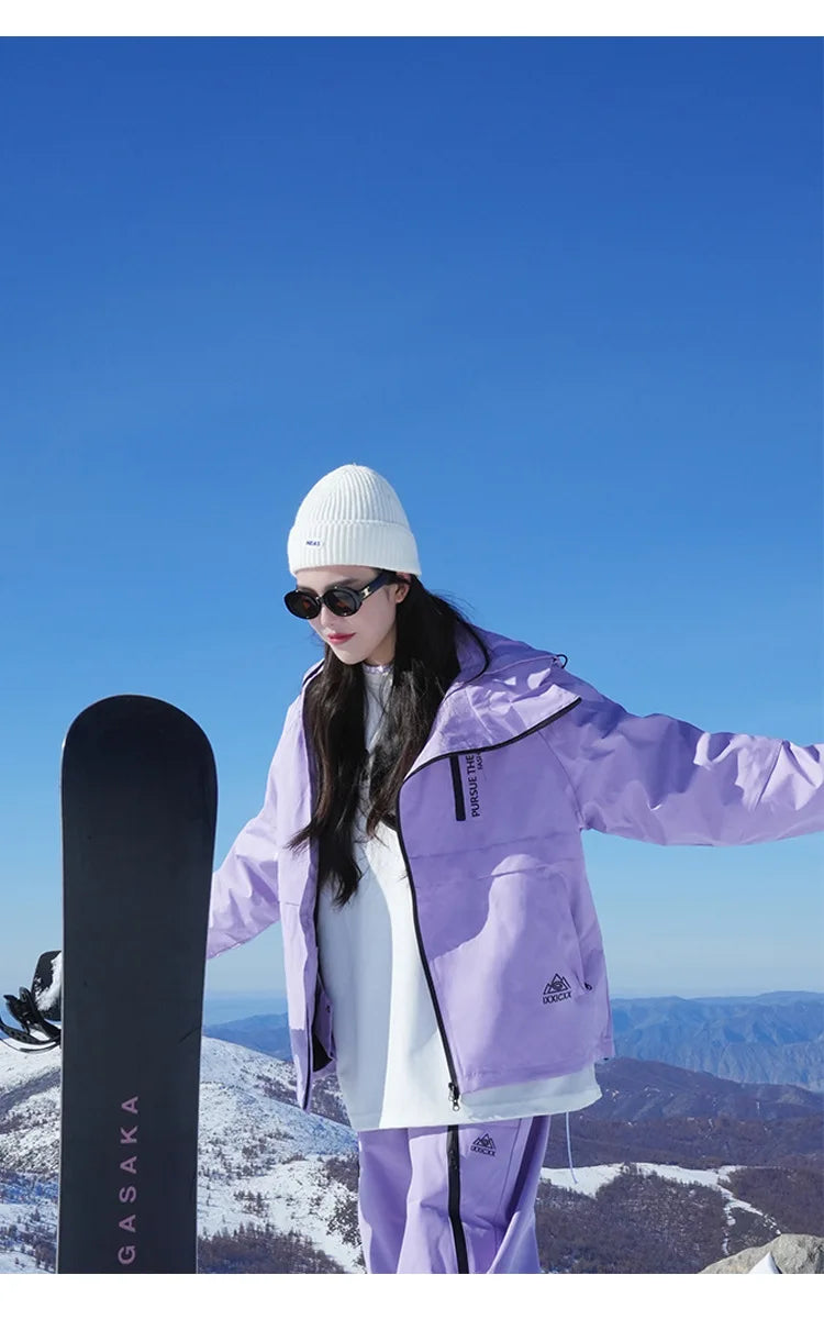 -30℃, Women and Men Snow Wear Suit Sets, Snowboarding Suit, Couple Ski Clothes, Ski Jacket and Pant, Ski Suit for Adult