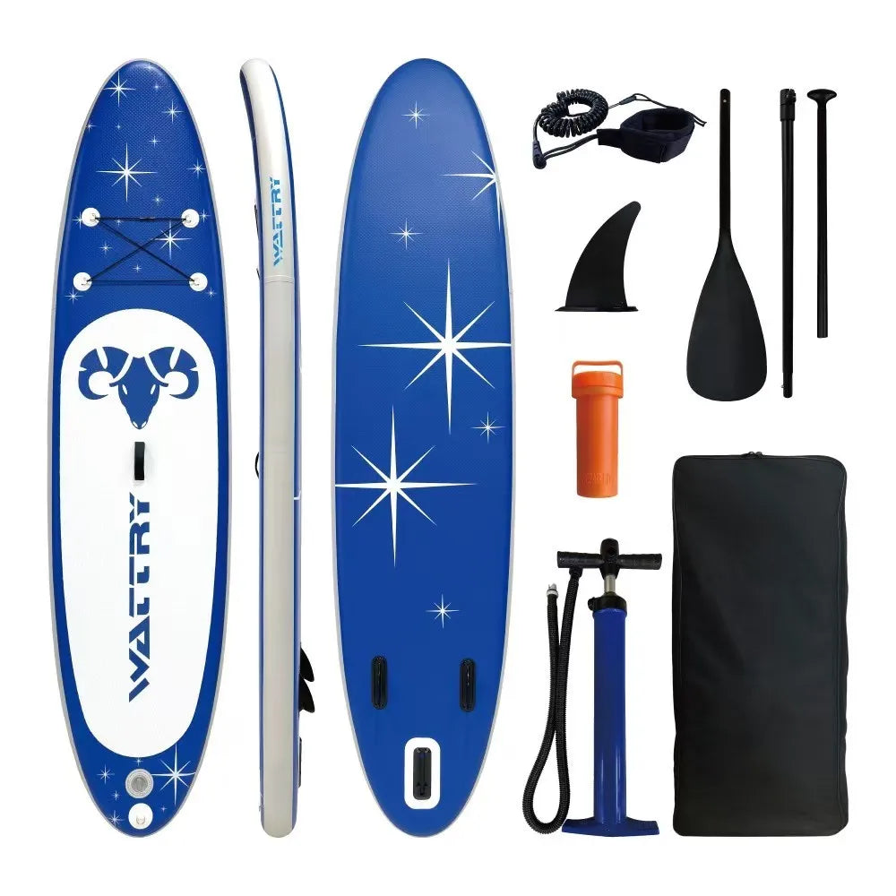 TOURUS  blue wood double layers sup boards melting inflatable stable stand up paddle board 11feet 33inch