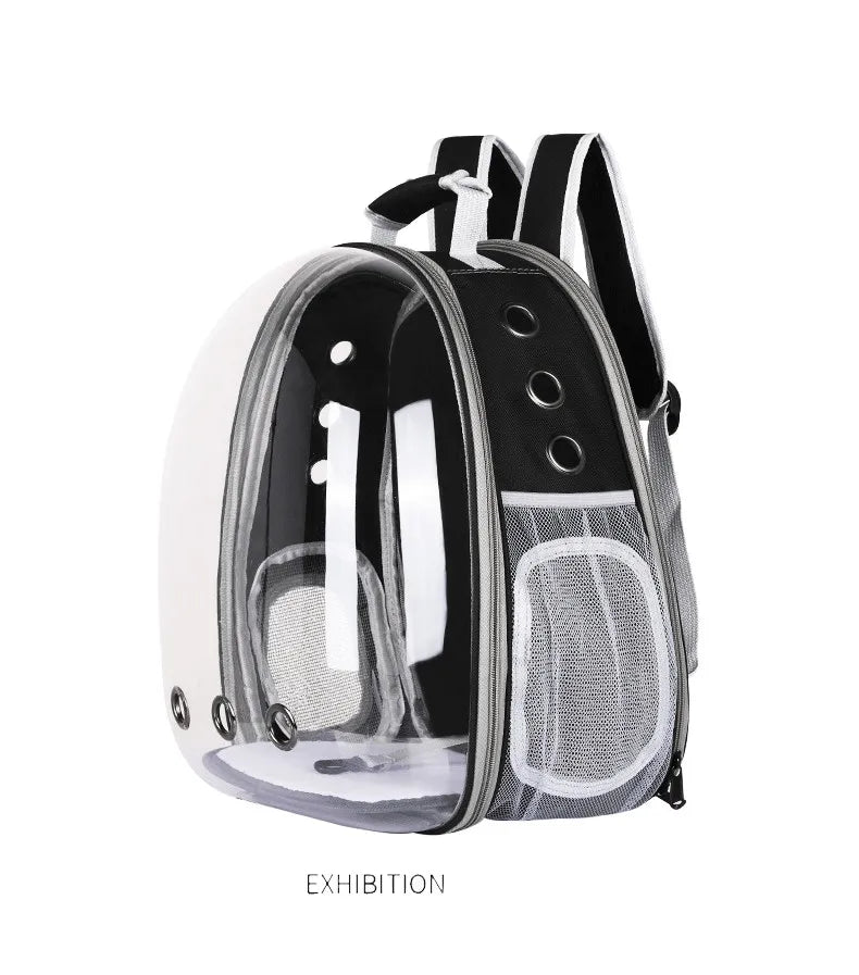 Cat Carrier Bag Breathable Pet Backpack Expansion Bag Outside Portable Transparent Space Capsule Carrier Bag For Small Dog Cats