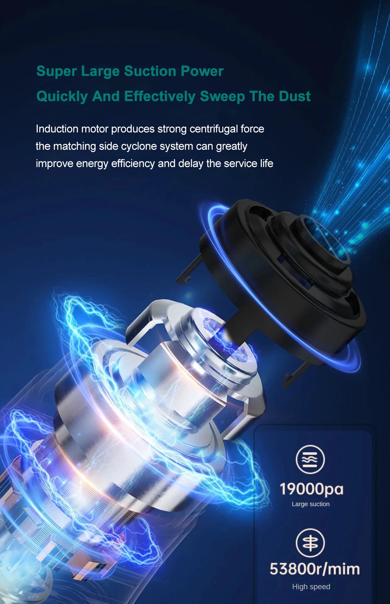 Multifunctional Handheld Vacuum Cleaner Powerful Suction 15000pa Filter Wireless Vacuum Cleaner for Pet hair Floor Household