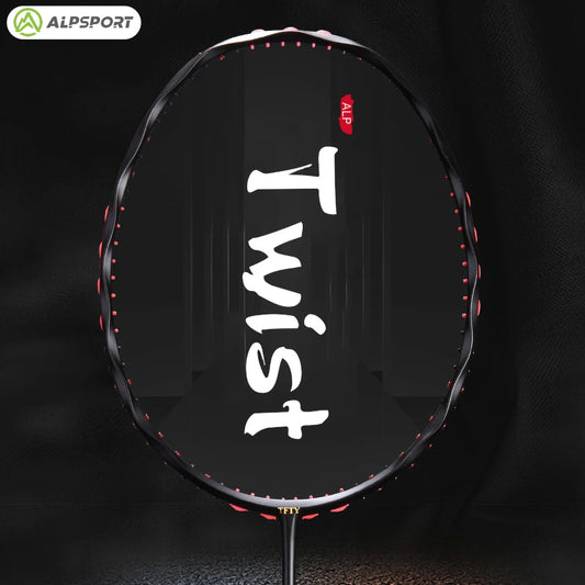 Alpsport MH-V5 5U 75g Wave Legal Original Max 38lbs 100%Full Carbon Fiber Torsion Frame Badminton Racket Novice Professional