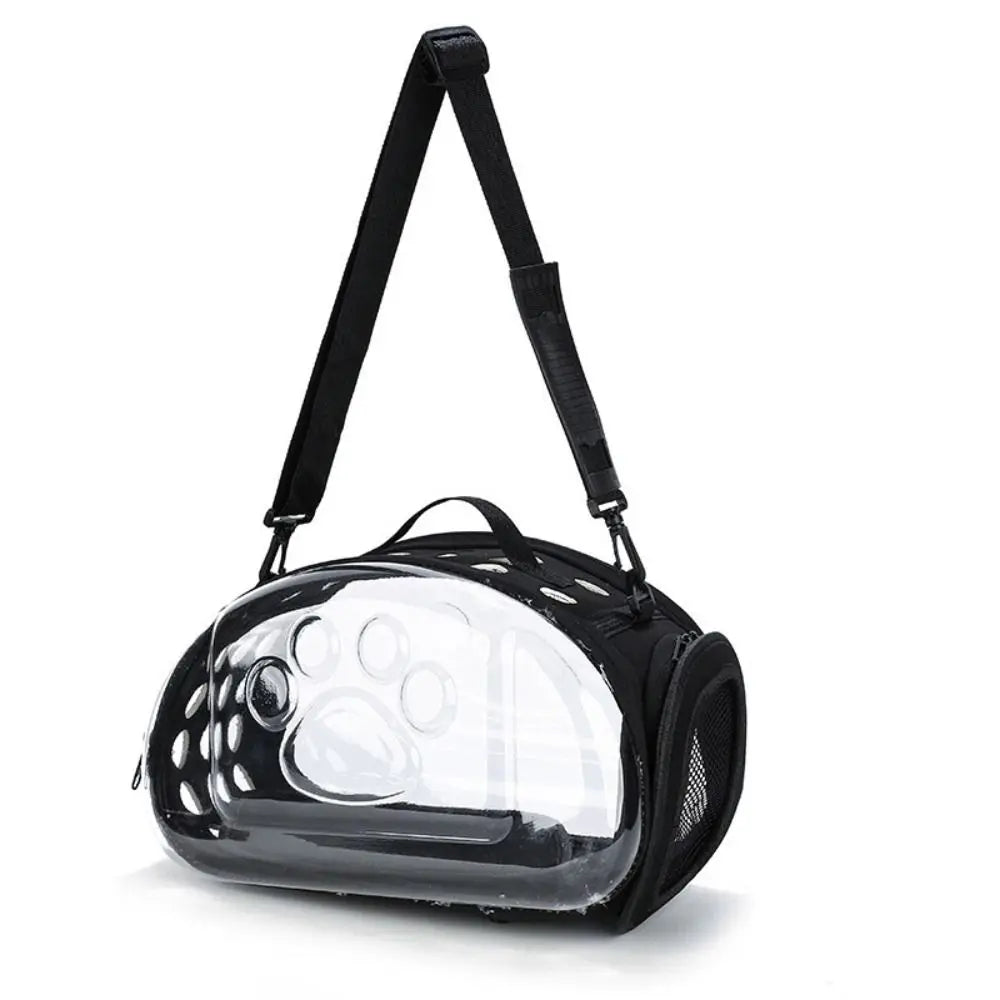 Breathable Pet Shoulder Crossbody Bag Foldable Portable Cat Backpack Collapsible Large Capacity Pet Outing Bag Outdoor Travel