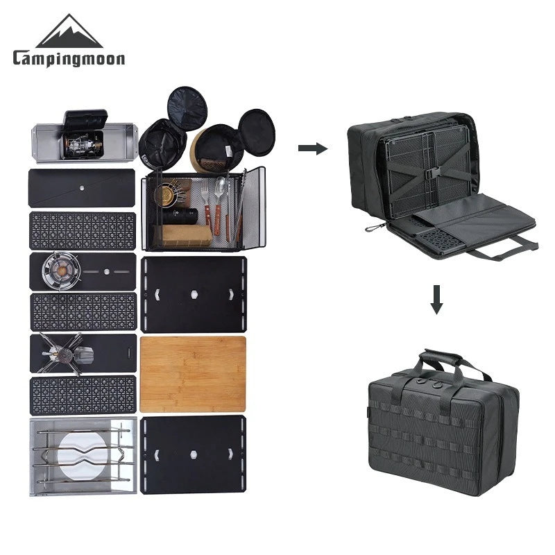 CAMPINGMOON BK-46 Large Capacity Storage Bag Camping IGT Module Collection Storage Bag Outdoor Tactical Packaging Kit