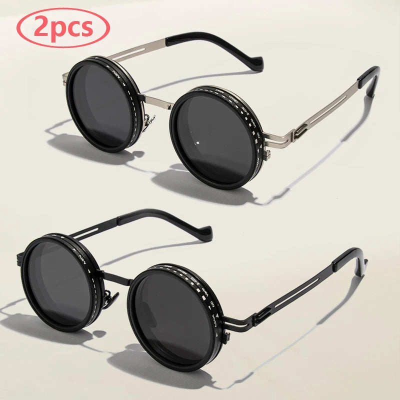 Cycling Glasses 9-level ND2-400 Adjustable Dimming Sunglasses Men Women Sun Glasses Anti UV Polarized Shades ND Filter