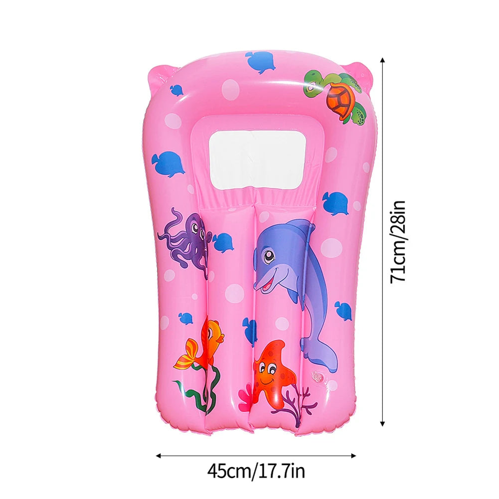 for Kids PVC Water Hammock Recliner Inflatable Floating Row Swimming Mattress Children Sea Swimming Pool Party Lounge Bed