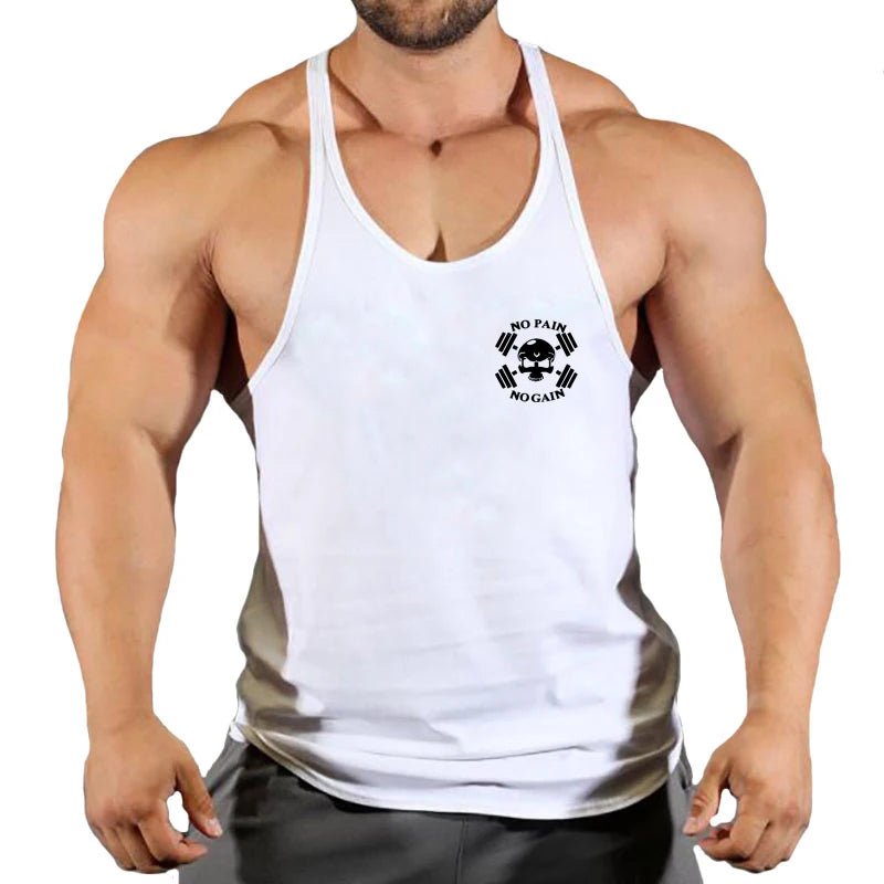 Gym Vest Fitness Shirt Muscle Man Singlet Men Tank Tops Stringer Sleeveless Sweatshirt Men's Singlets Top for Fitness Clothing