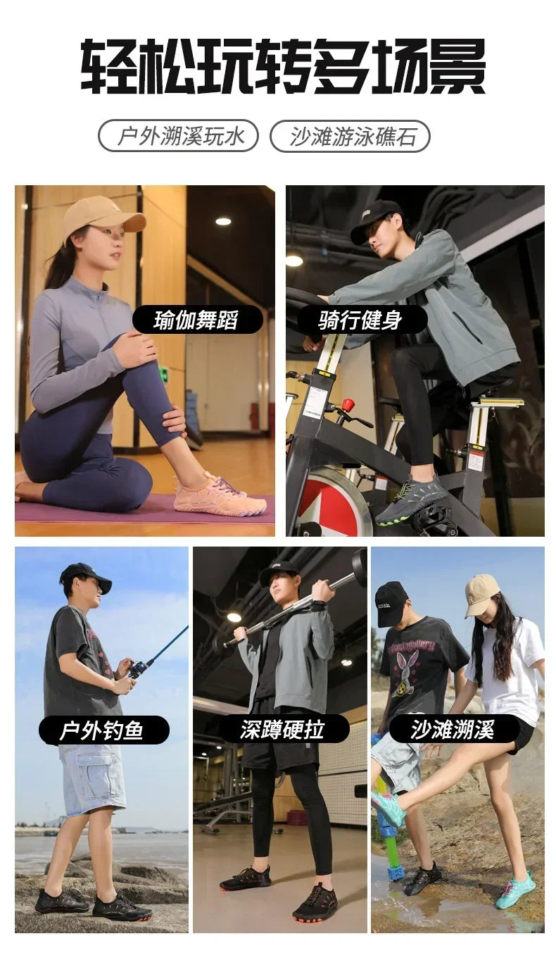 Unisex Quick-Drying Non-Slip Women Wading Boots Swimming Beach Sneaker Men Fishing Outdoor River Aqua Shoes Water Swimming Shoes