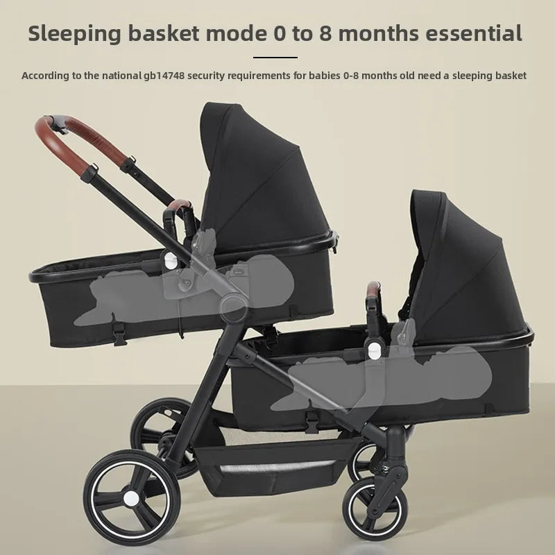 A Foldable, Multifunctional Stroller That Can Be Carried on An Airplane. It Can Be Disassembled Into A Lightweight Baby Bike.