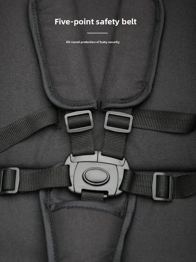 A Foldable, Multifunctional Stroller That Can Be Carried on An Airplane. It Can Be Disassembled Into A Lightweight Baby Bike.