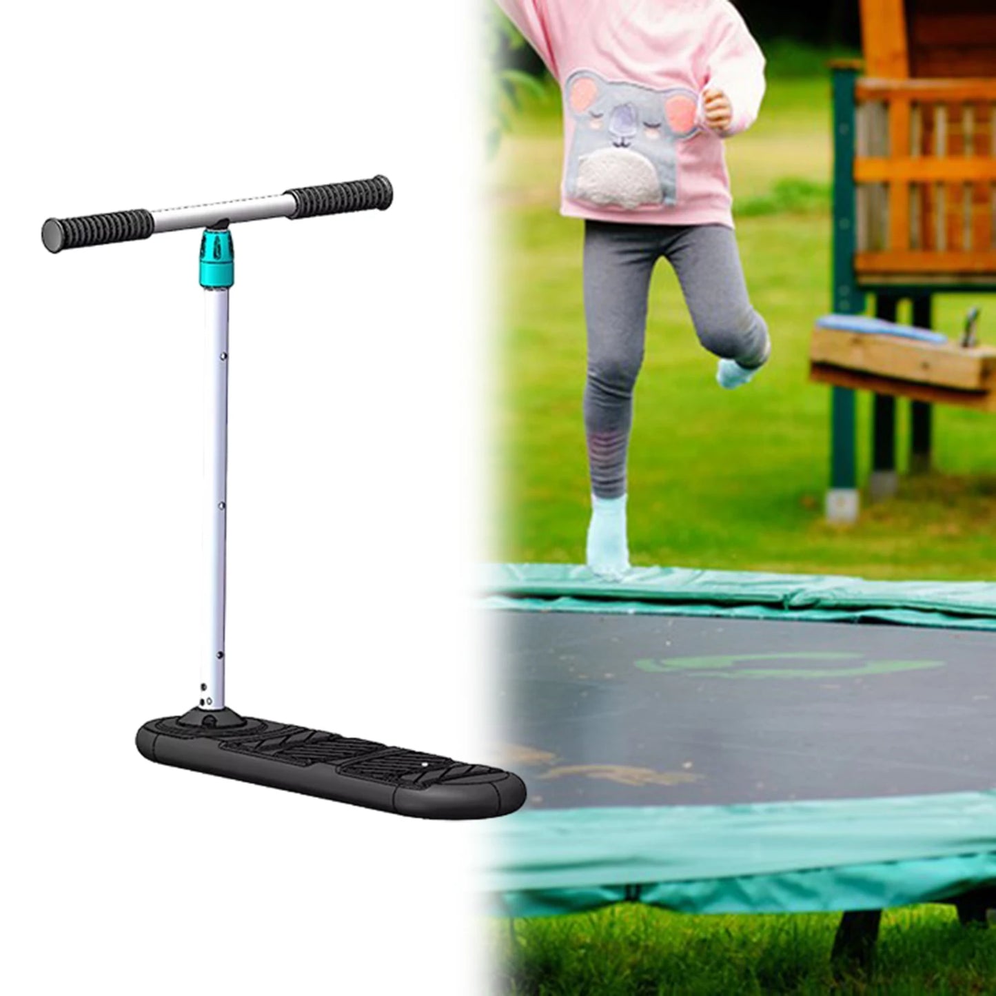 Trampoline Scooter Indoors Outdoor Use Scooter Beginners Gear for Kids Aluminum Alloy Trick Scooter for Park Game