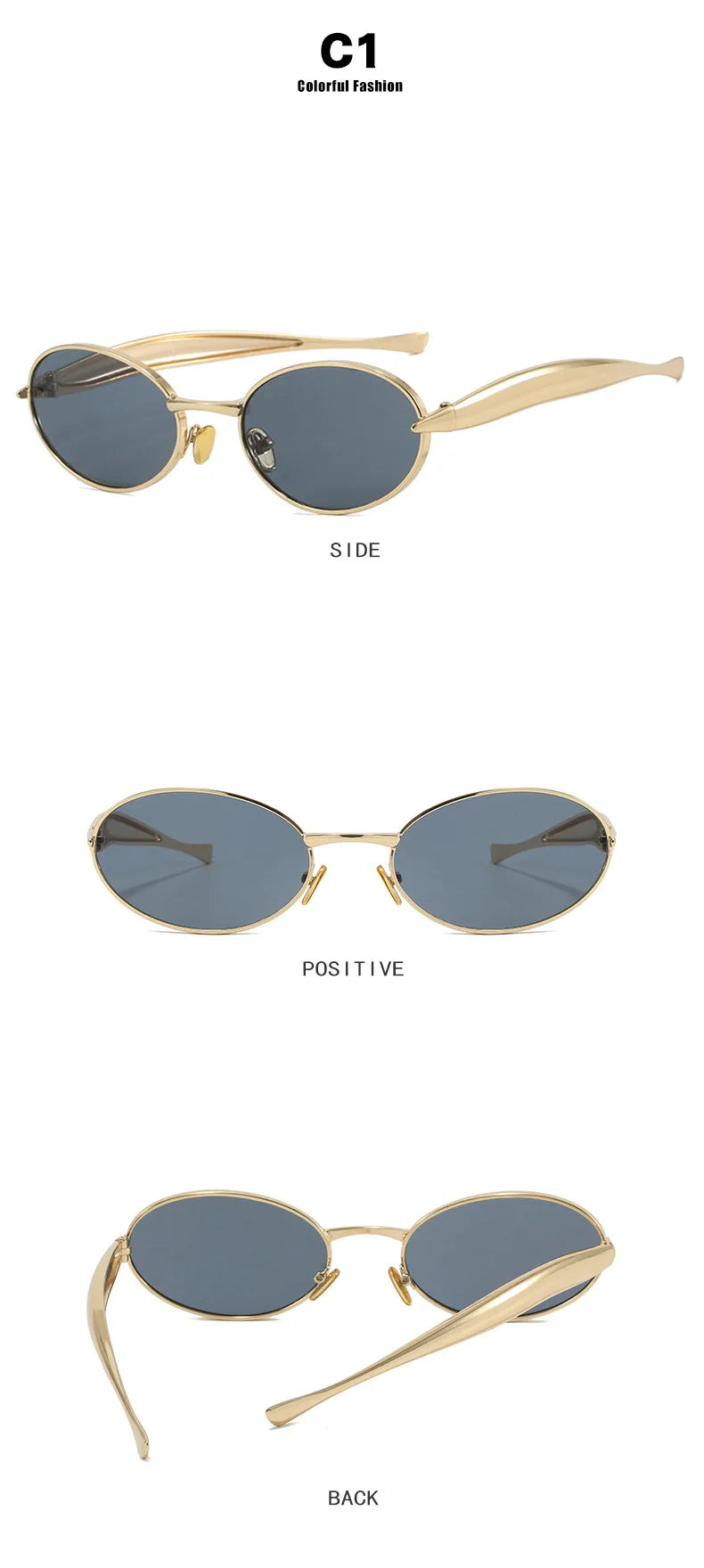 2025 Oval Sunglasses Women Trendy Steampunk Fashion Glasses Luxury Vintage Sunglass Men Lunette Soleil Femme Sunglasses For Men
