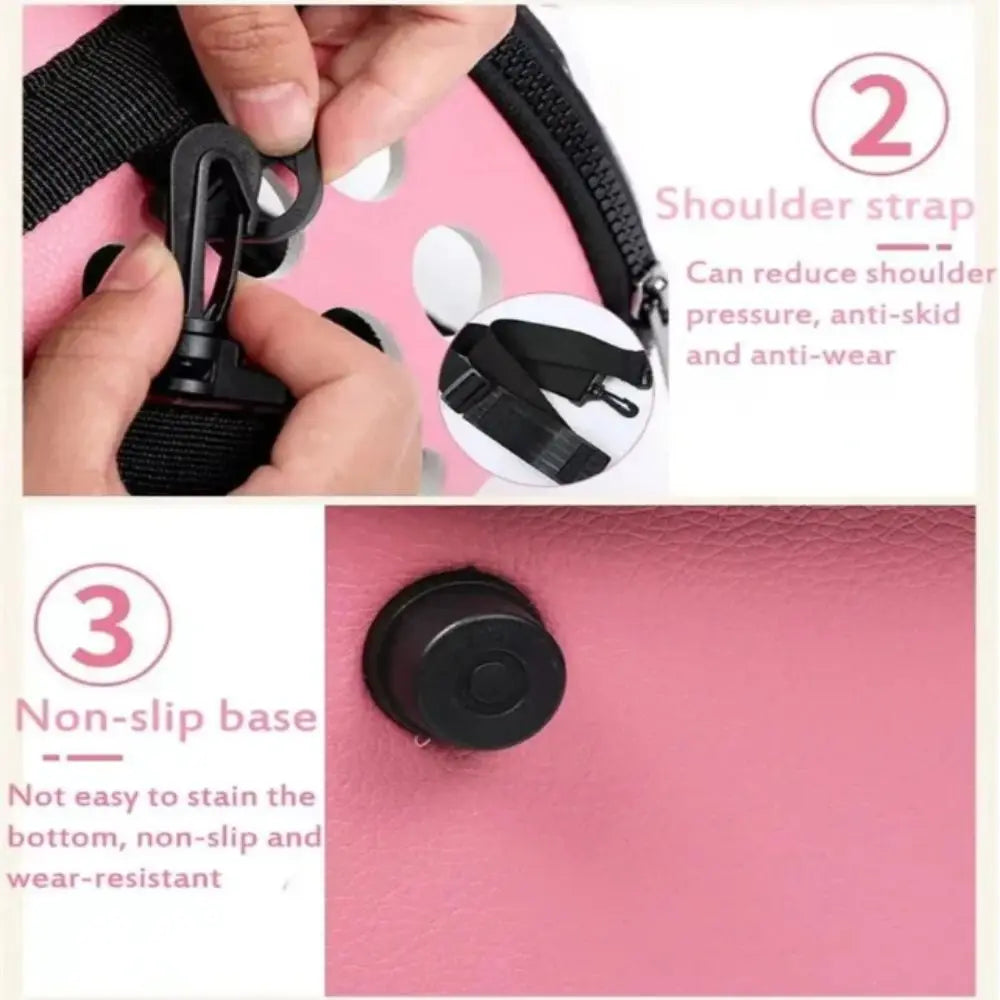 Breathable Pet Shoulder Crossbody Bag Foldable Portable Cat Backpack Collapsible Large Capacity Pet Outing Bag Outdoor Travel