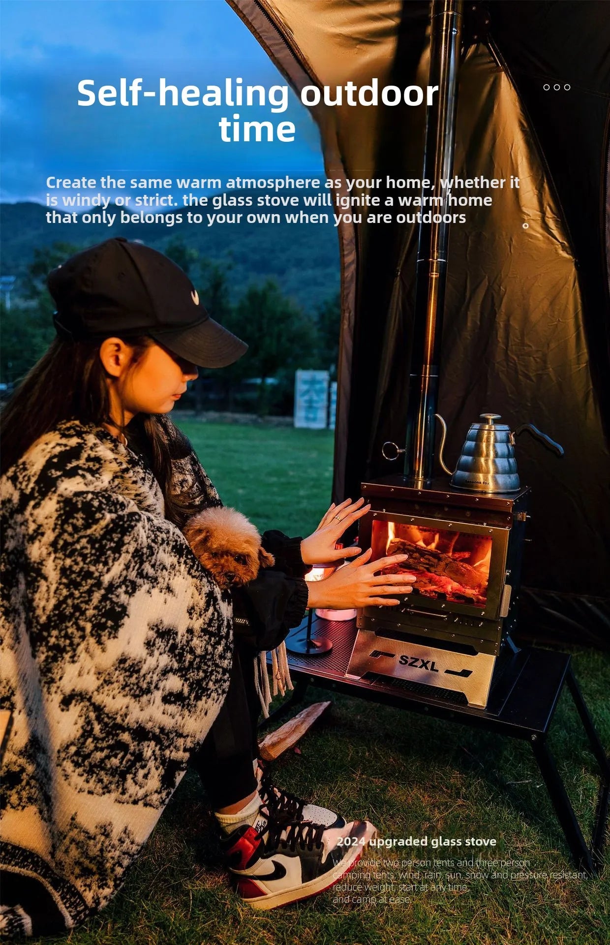 Firewood Fireplace Master Firewood Fireplace Outdoor Winter Heating Furnace Firewood stove Camping