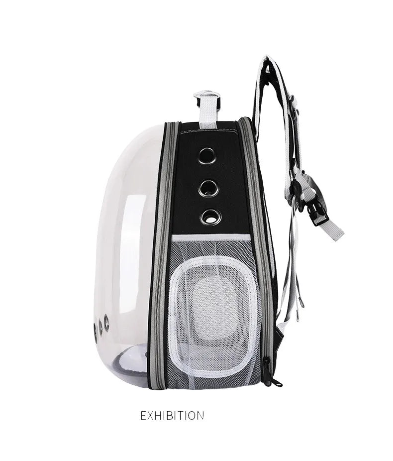 Cat Carrier Bag Breathable Pet Backpack Expansion Bag Outside Portable Transparent Space Capsule Carrier Bag For Small Dog Cats