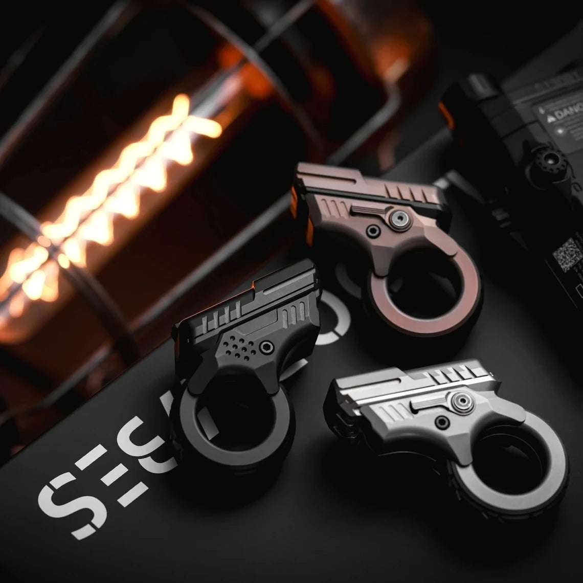 AZu Fidget Slider Toys EDC Alloy Zoom Ratchet Wheel Gyro Fidgeting Hand Fidget Spinner Anti Stress Sensory Toys