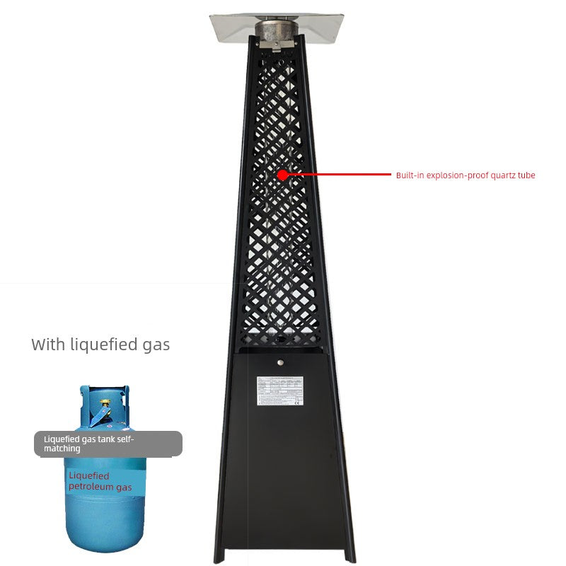 Commercial Landscape Real Fire Tower-Shaped Courtyard Gas Heater