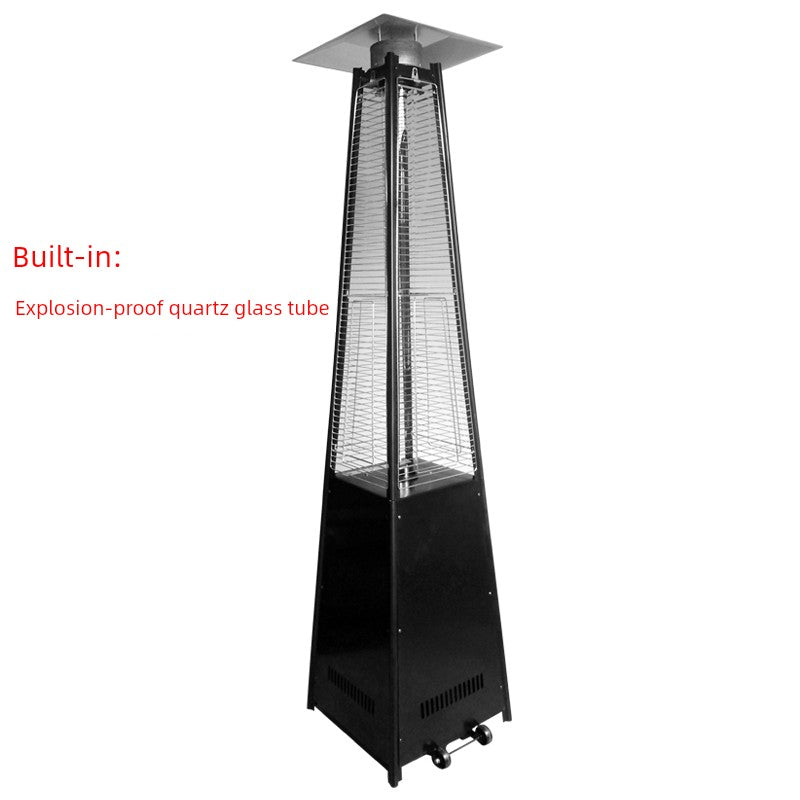 Commercial Landscape Real Fire Tower-Shaped Courtyard Gas Heater