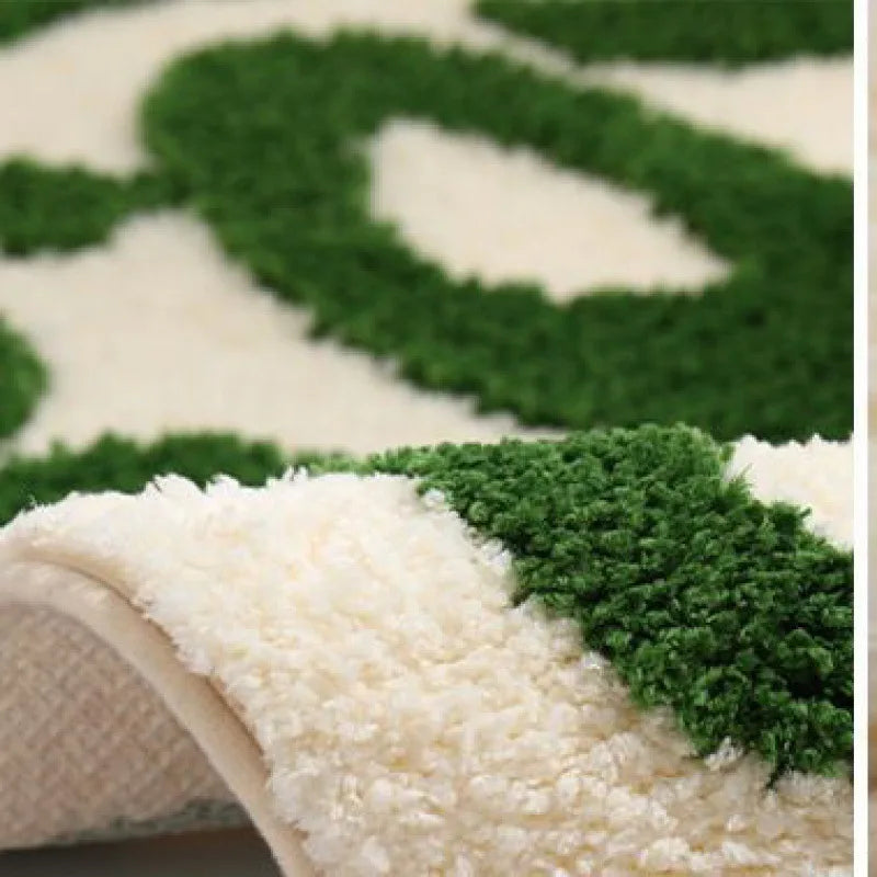 VIKAMA Funny Art Imitation Cashmere Carpet Special-Shaped Living Room Bedroom Decoration Bed Blanket Entry Door Non-Slip Mat