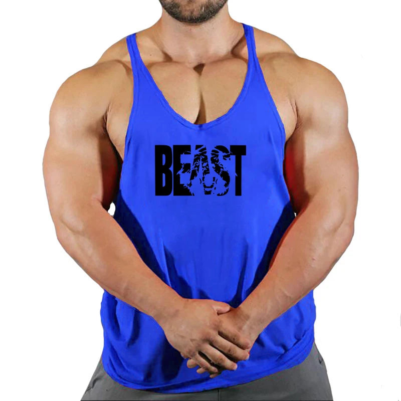Gym Vest Fitness Shirt Muscle Man Singlet Men Tank Tops Stringer Sleeveless Sweatshirt Men's Singlets Top for Fitness Clothing