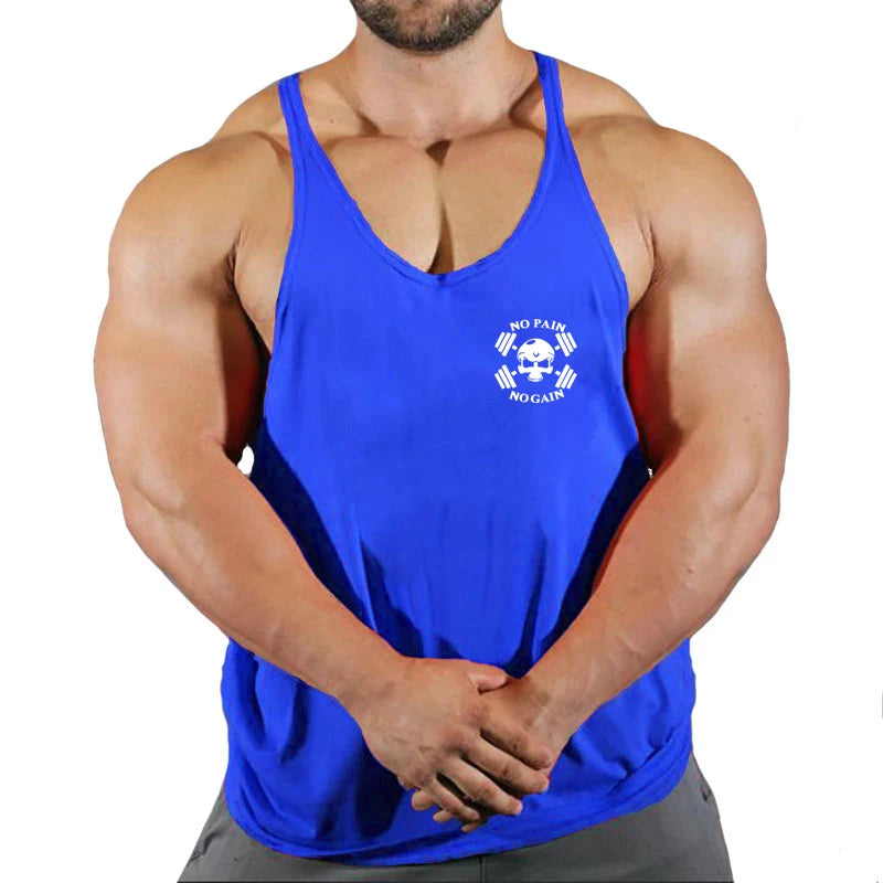 Gym Vest Fitness Shirt Muscle Man Singlet Men Tank Tops Stringer Sleeveless Sweatshirt Men's Singlets Top for Fitness Clothing